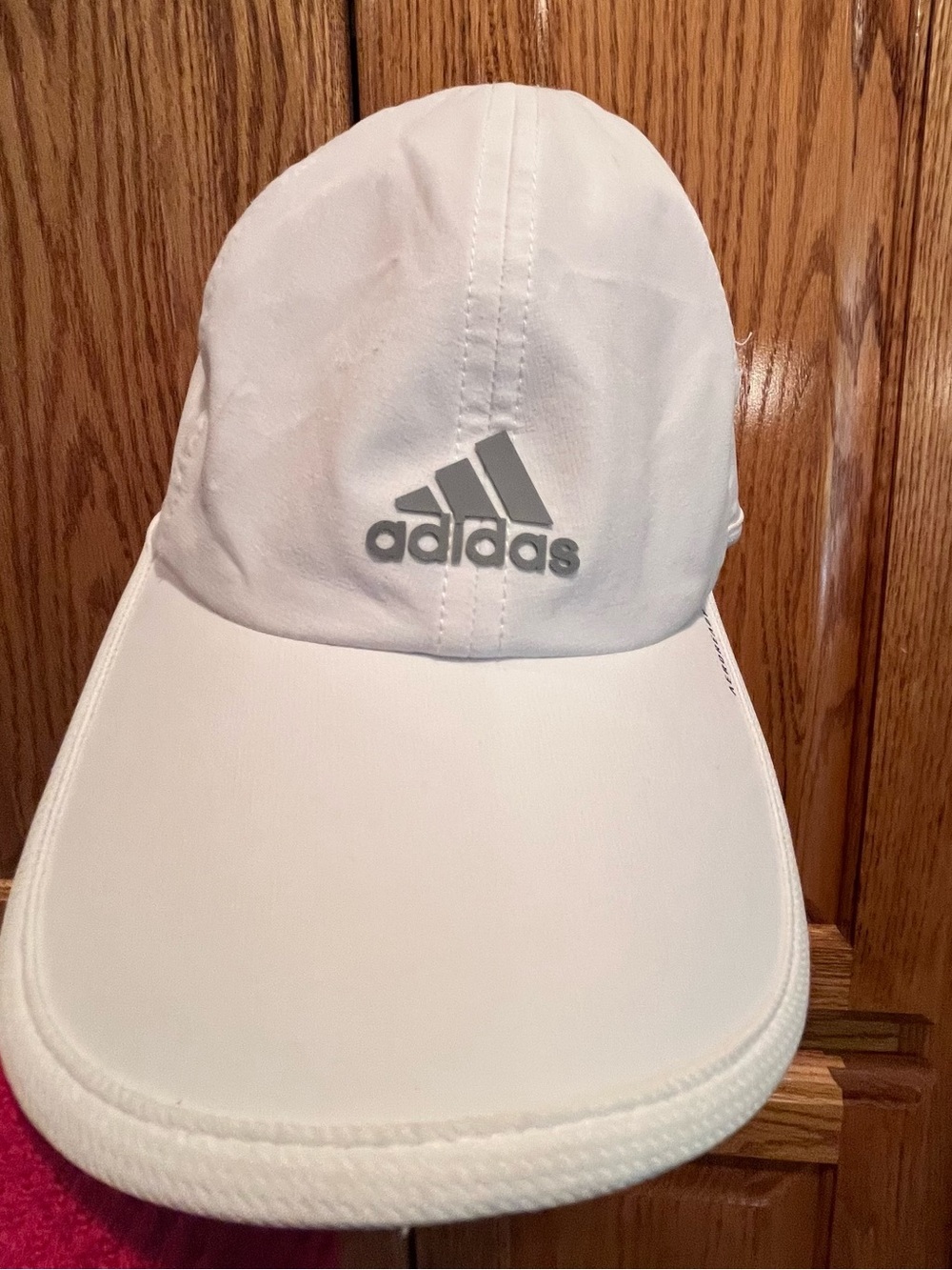 adidas White Baseball Cap with Black Logo Accent
